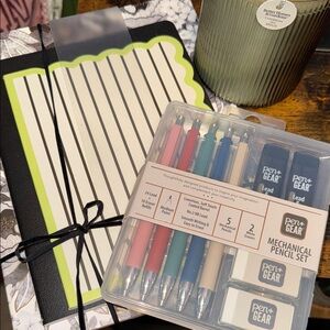 3 Notebooks, Pencil Set and Better Homes & Gardens Caribbean Sea Breeze Candle